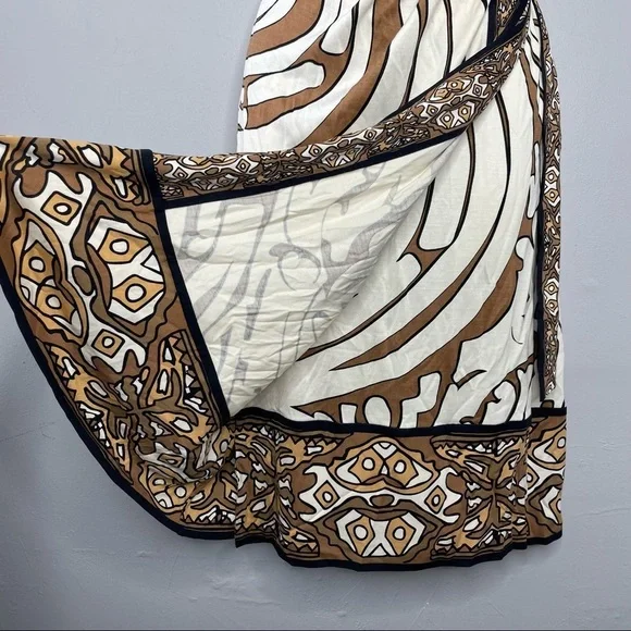 Diane Von Furstenberg SILK Brown and White Dress - Picture 5 of 8